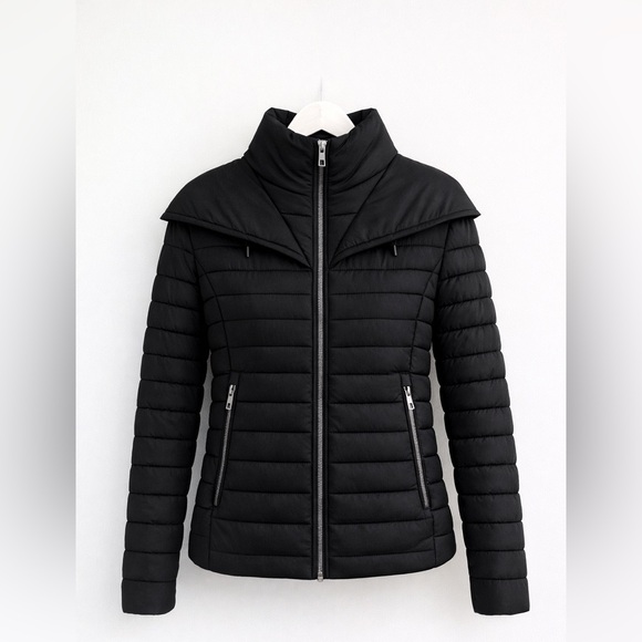 Michael Kors Women's Black Puffer Coat - Picture 2 of 10